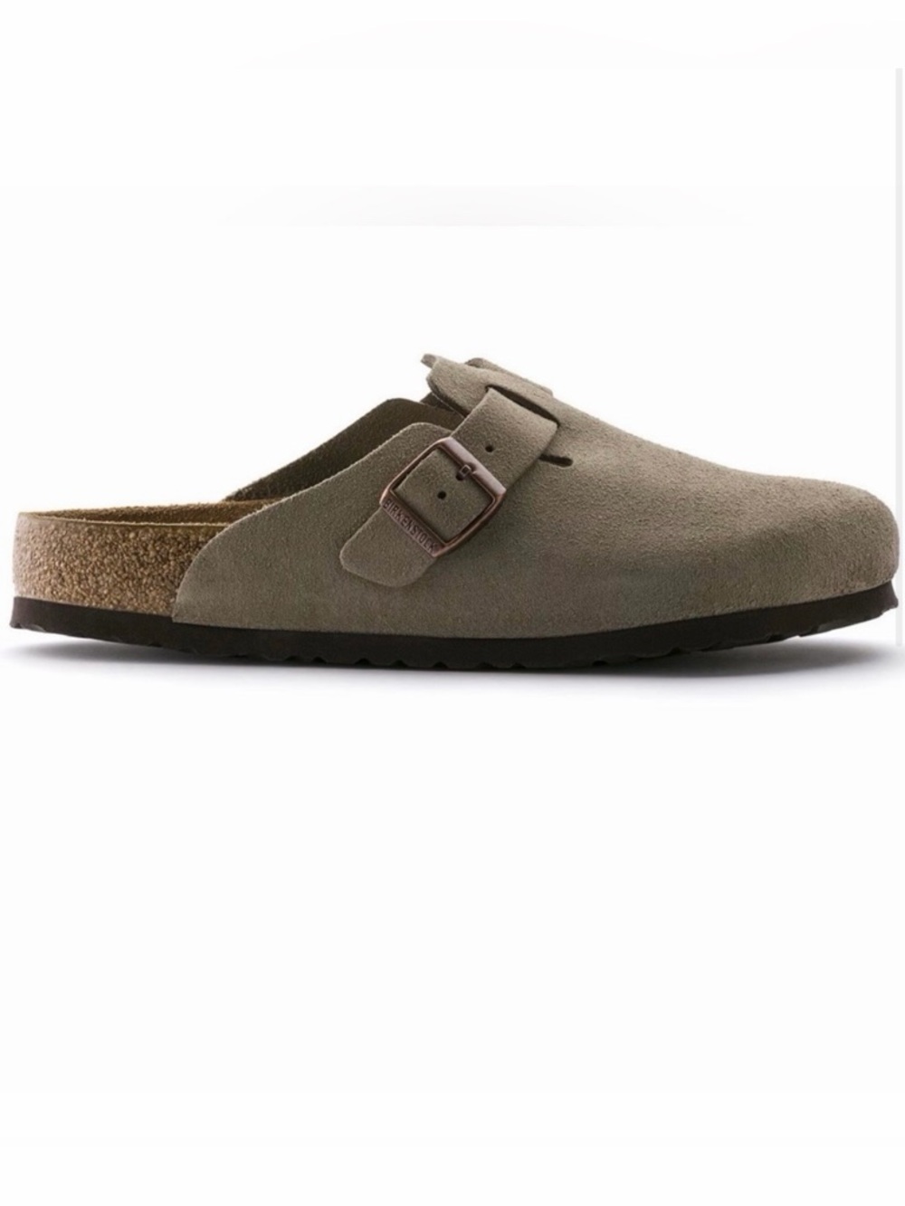 Birkenstock Taupe Boston Clogs - Picture 2 of 9